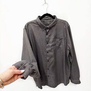 The North Face Men's Button-Down Softest Flannel Shirt - Charcoal Gray